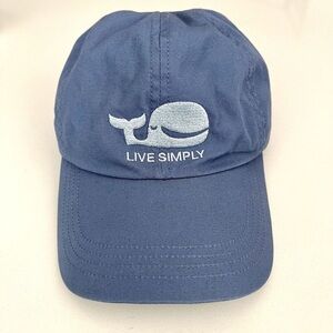 Patagonia 100% Organic Cotton Blue Whale “Live Simply” Logo Baseball Cap